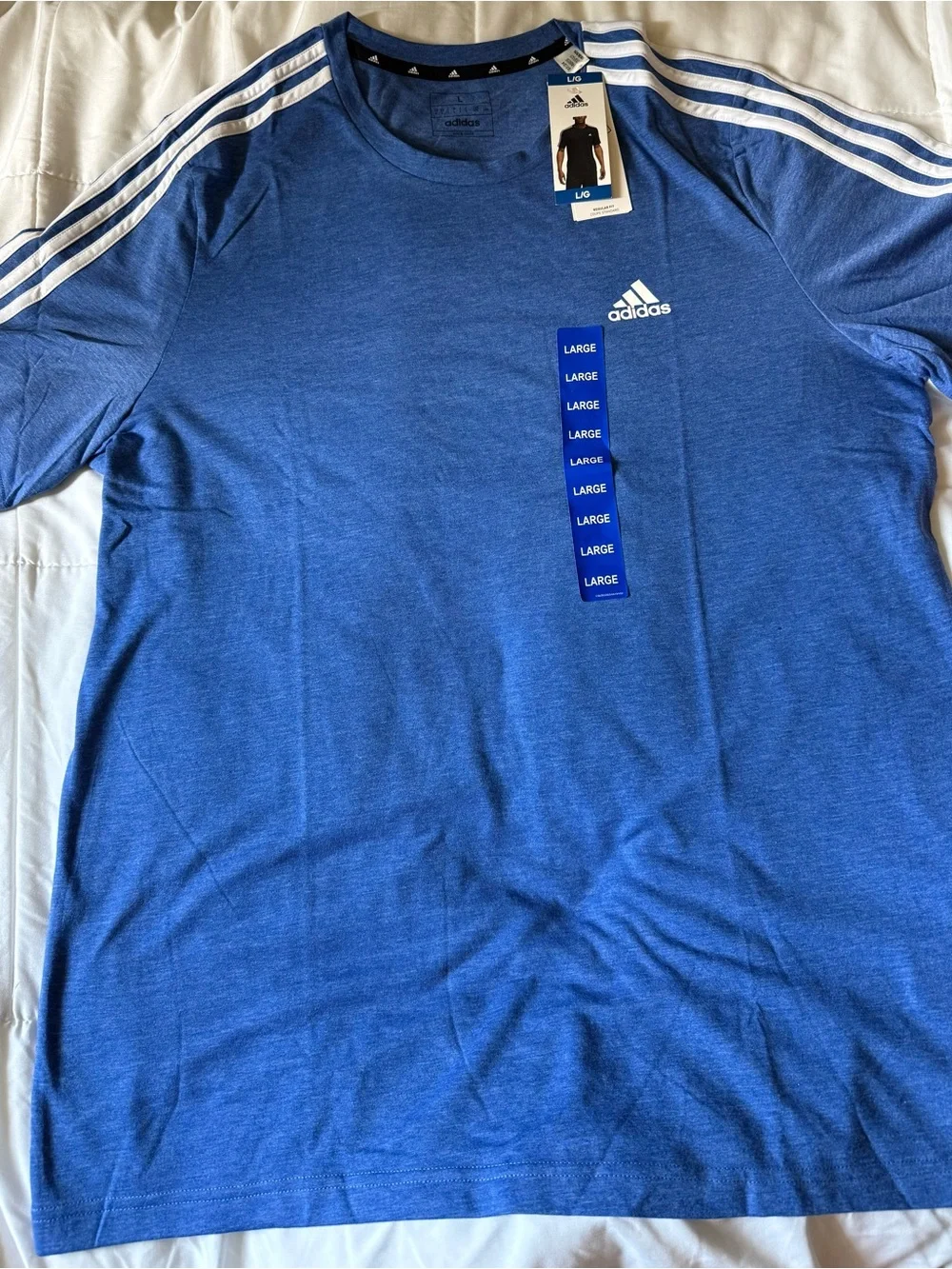 Adidas Men’s Blue Performance T-Shirt (L)